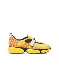 prada yellow tennis shoes